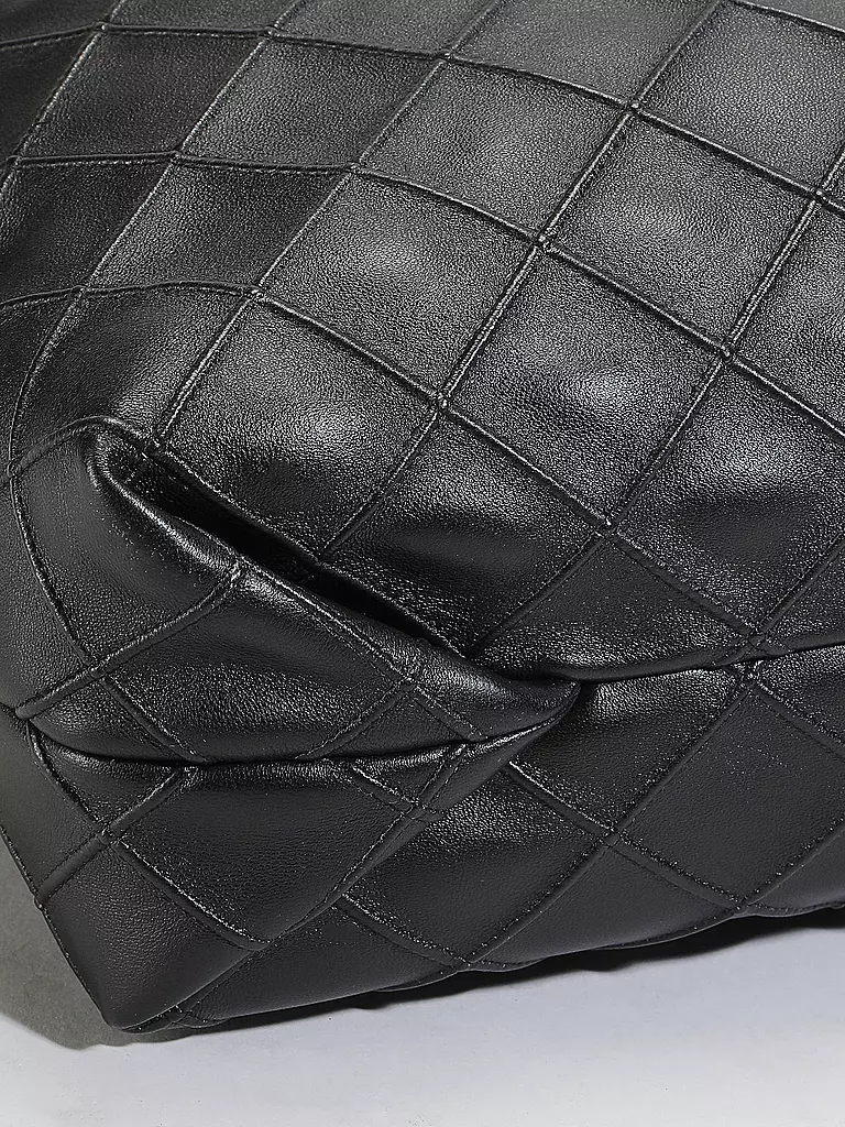 TORY BURCH | Ledertasche - Hobo Bag FLEMING | schwarz