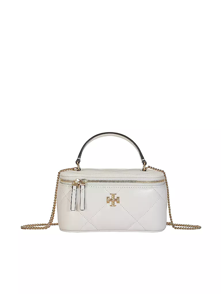 TORY BURCH | Ledertasche - Kosmetiktasche KIRA  | weiss
