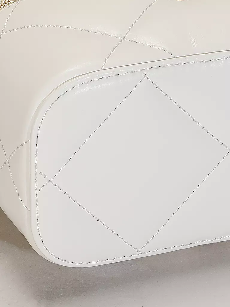 TORY BURCH | Ledertasche - Kosmetiktasche KIRA  | weiss