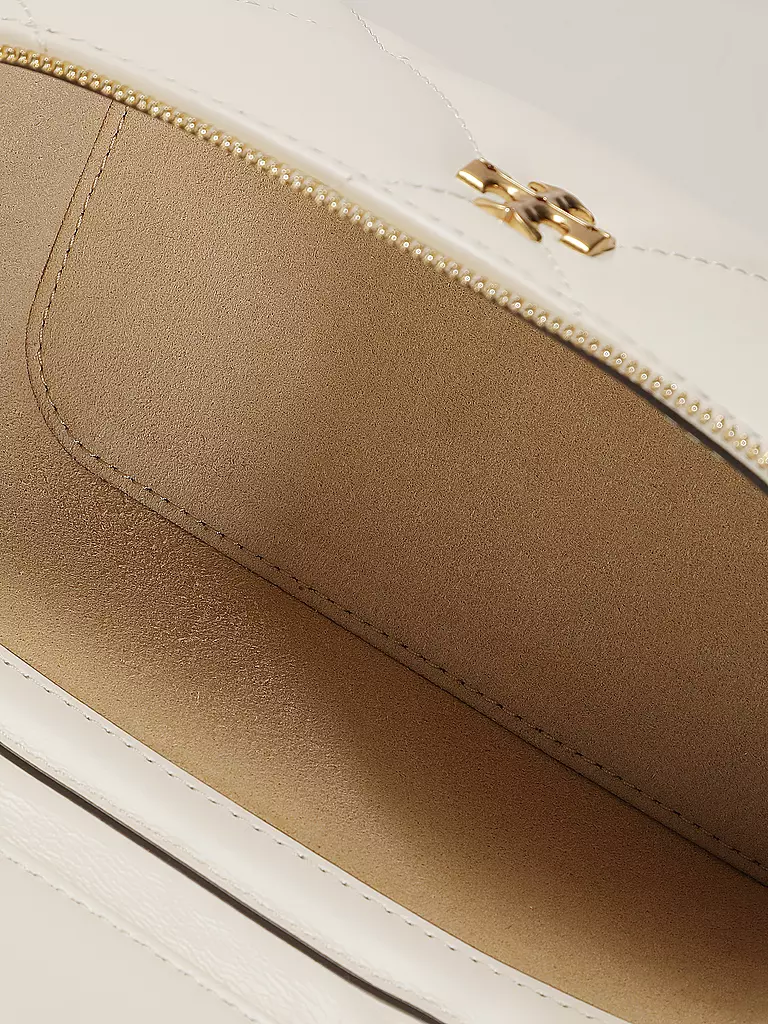 TORY BURCH | Ledertasche - Kosmetiktasche KIRA | weiss