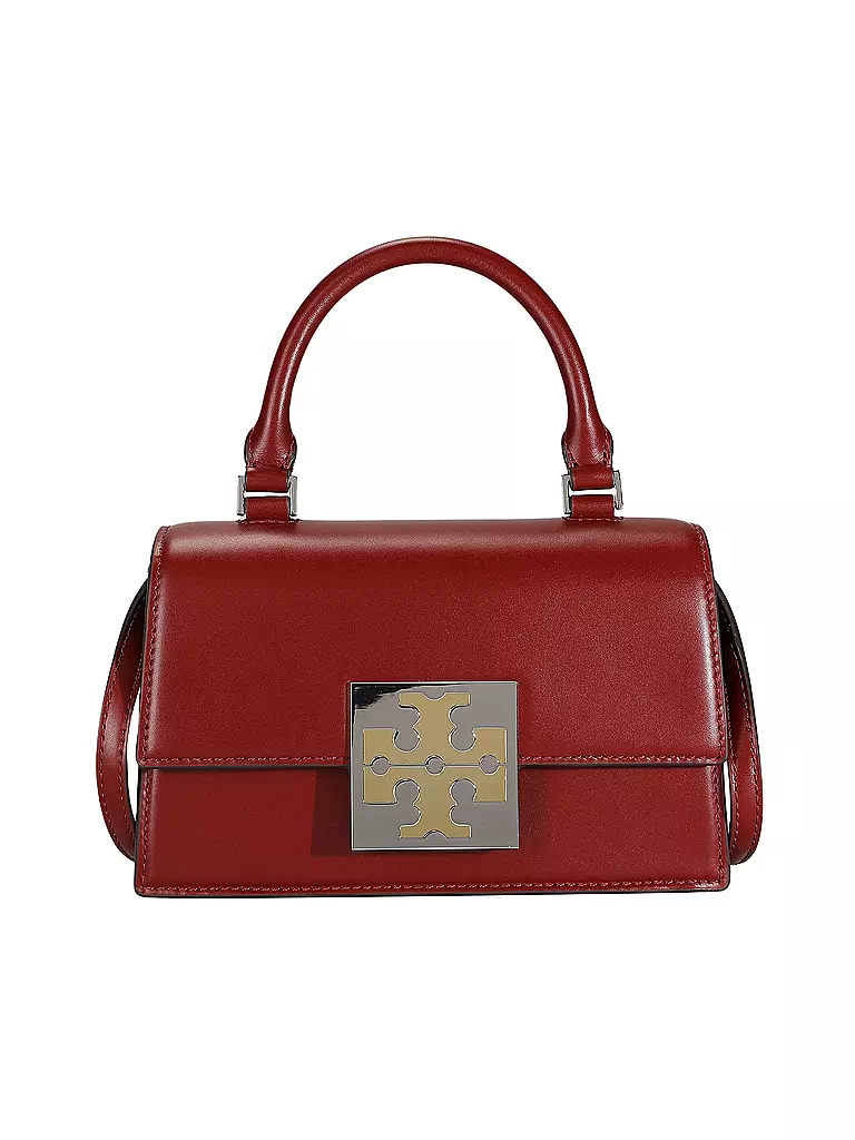 TORY BURCH | Ledertasche - Mini Bag  | dunkelrot