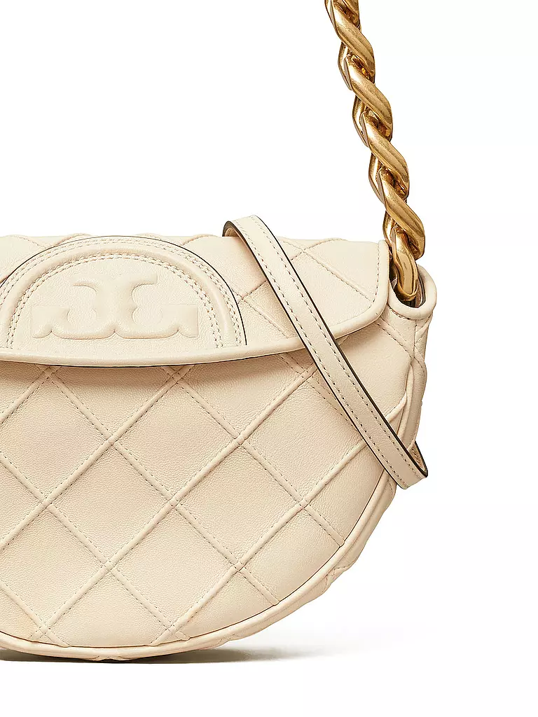 TORY BURCH | Ledertasche - Mini Bag FLEMING MINI | creme