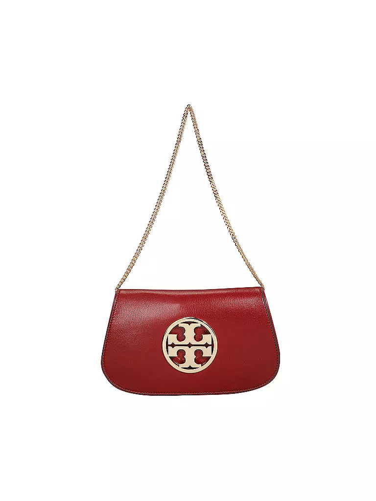 TORY BURCH | Ledertasche - Minibag REVA  | dunkelrot