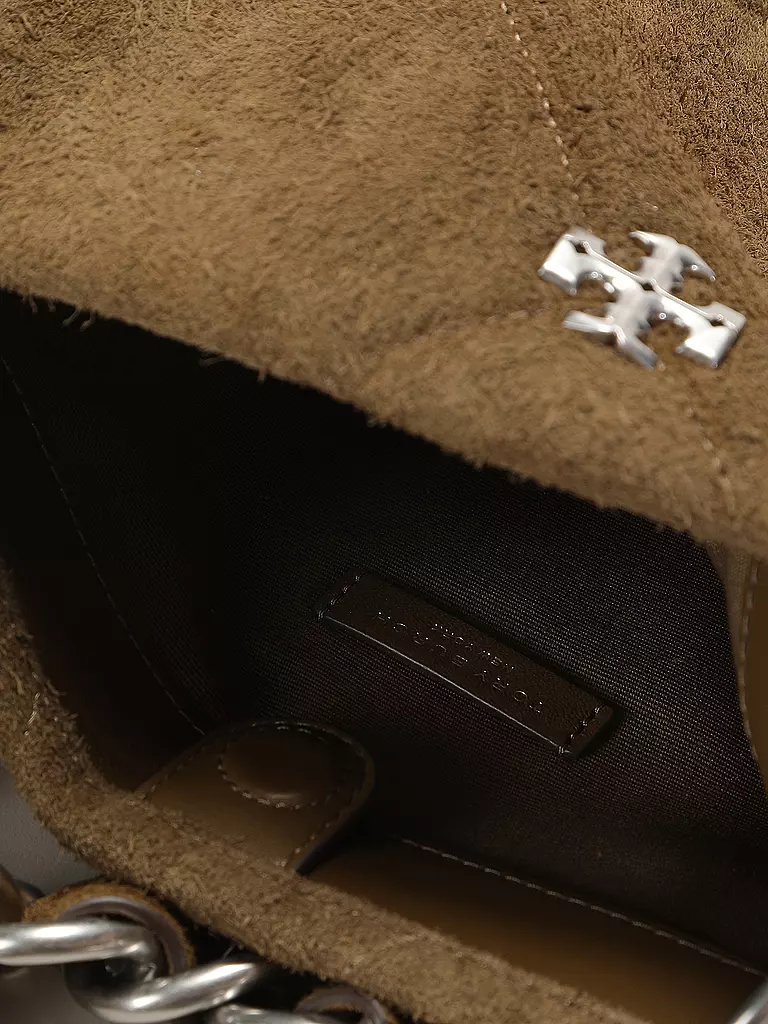 TORY BURCH | Ledertasche - Schultertasche  | olive