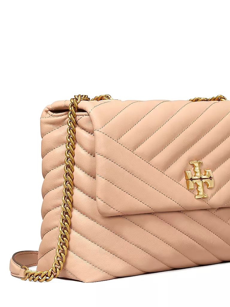TORY BURCH | Ledertasche - Schultertasche CONVERTIBLE SHOULDER BAG | beige
