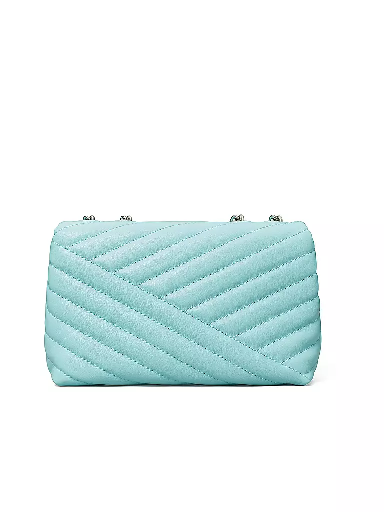 TORY BURCH | Ledertasche - Schultertasche KIRA CHEVRON Small | gelb