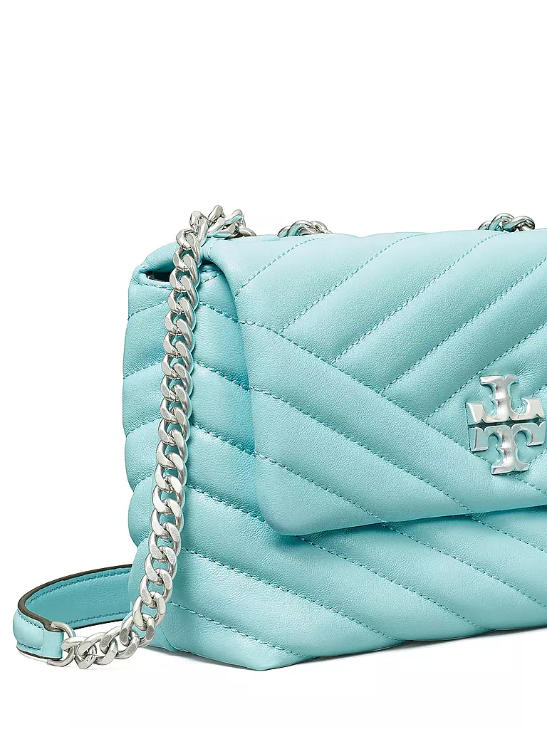 TORY BURCH | Ledertasche - Schultertasche KIRA CHEVRON Small | gelb