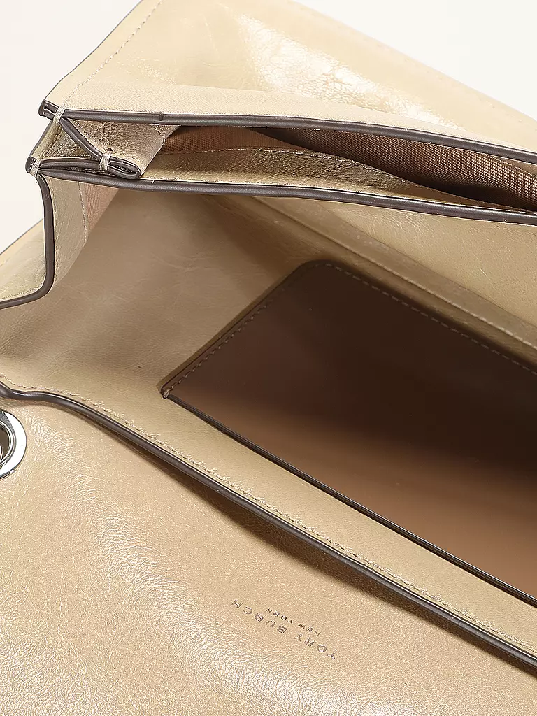 TORY BURCH | Ledertasche - Schultertasche KIRA | braun