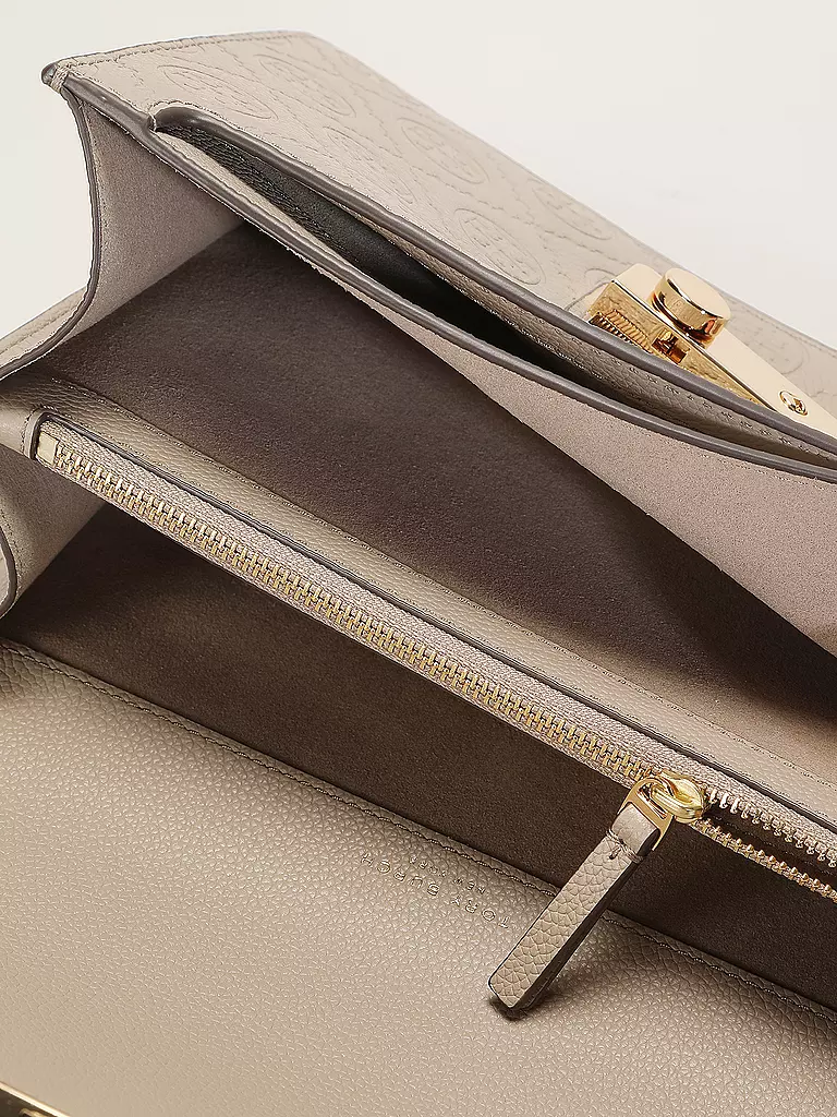 TORY BURCH | Ledertasche - Schultertasche | grün