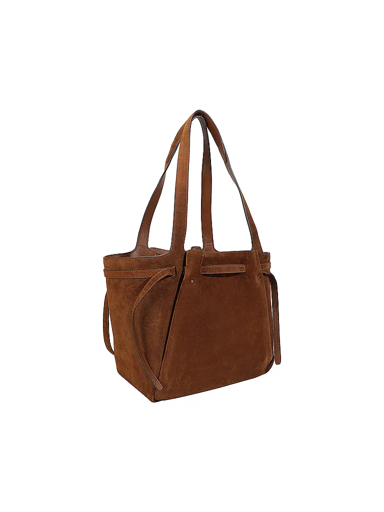 TORY BURCH | Ledertasche - Shopper  | Hellbraun