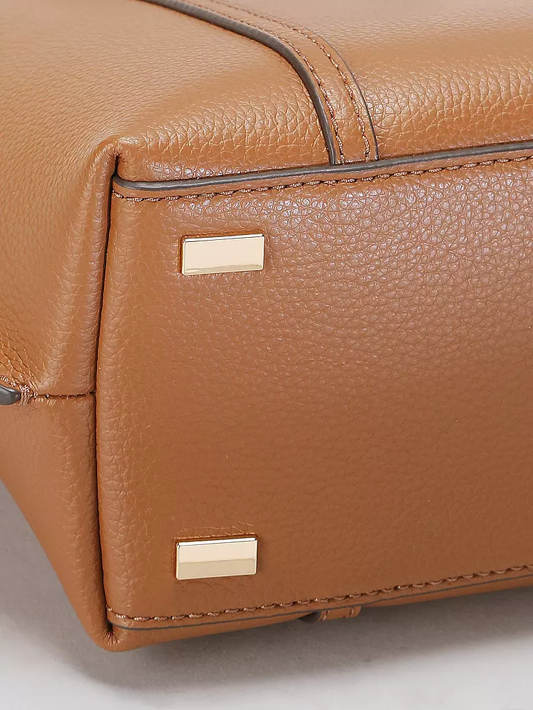 TORY BURCH | Ledertasche - Shopper PERRY SMALL TOTE | braun