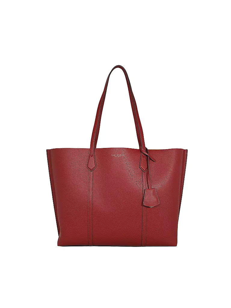 TORY BURCH | Ledertasche - Shopper PERRY | dunkelrot
