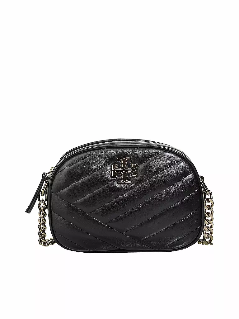 TORY BURCH | Ledertasche - Umhängetasche "Kira Chevron" | schwarz