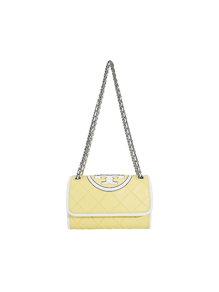 TORY BURCH | Ledertasche - Umhängetasche FLEMING Small | gelb