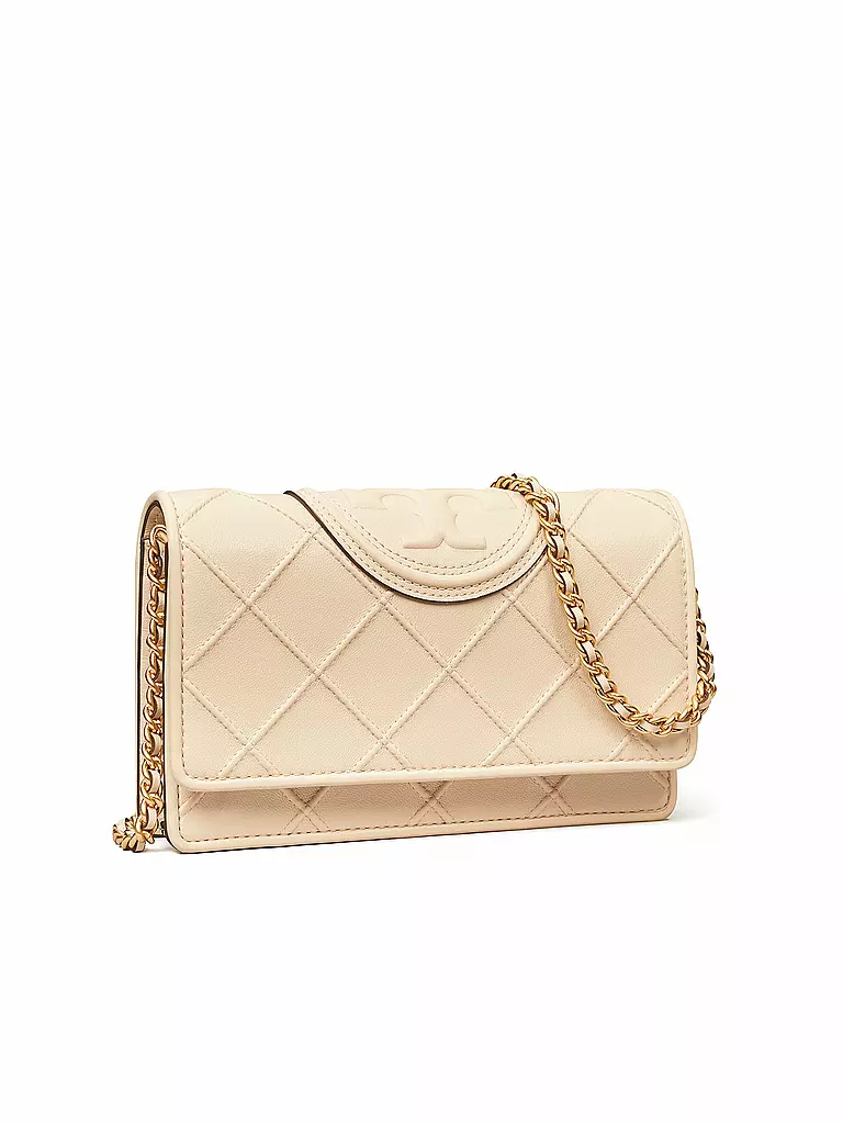 TORY BURCH | Ledertasche - Umhängetasche FLEMING SOFT CHAIN WALLET | schwarz