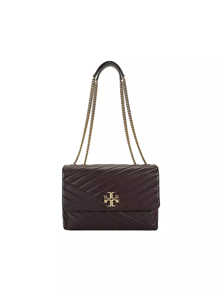 TORY BURCH | Ledertasche - Umhängetasche Kira  | braun