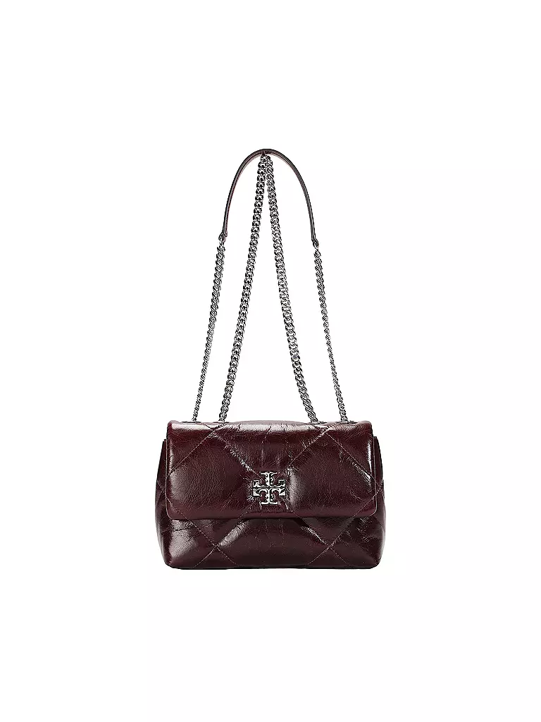 TORY BURCH | Ledertasche - Umhängetasche KIRA  | dunkelrot