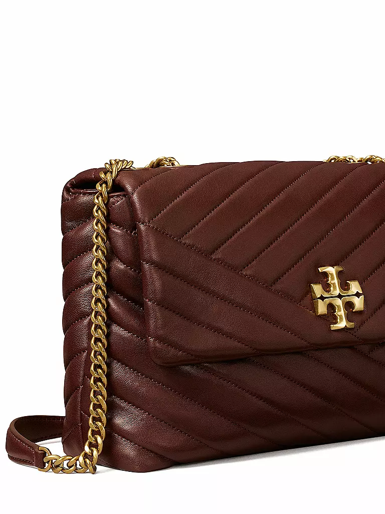 TORY BURCH | Ledertasche - Umhängetasche Kira  | braun