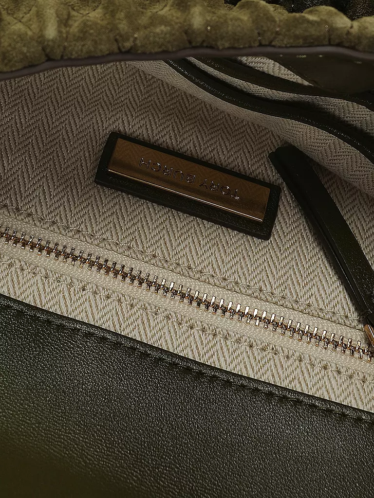 TORY BURCH | Ledertasche - Umhängetasche KIRA | braun