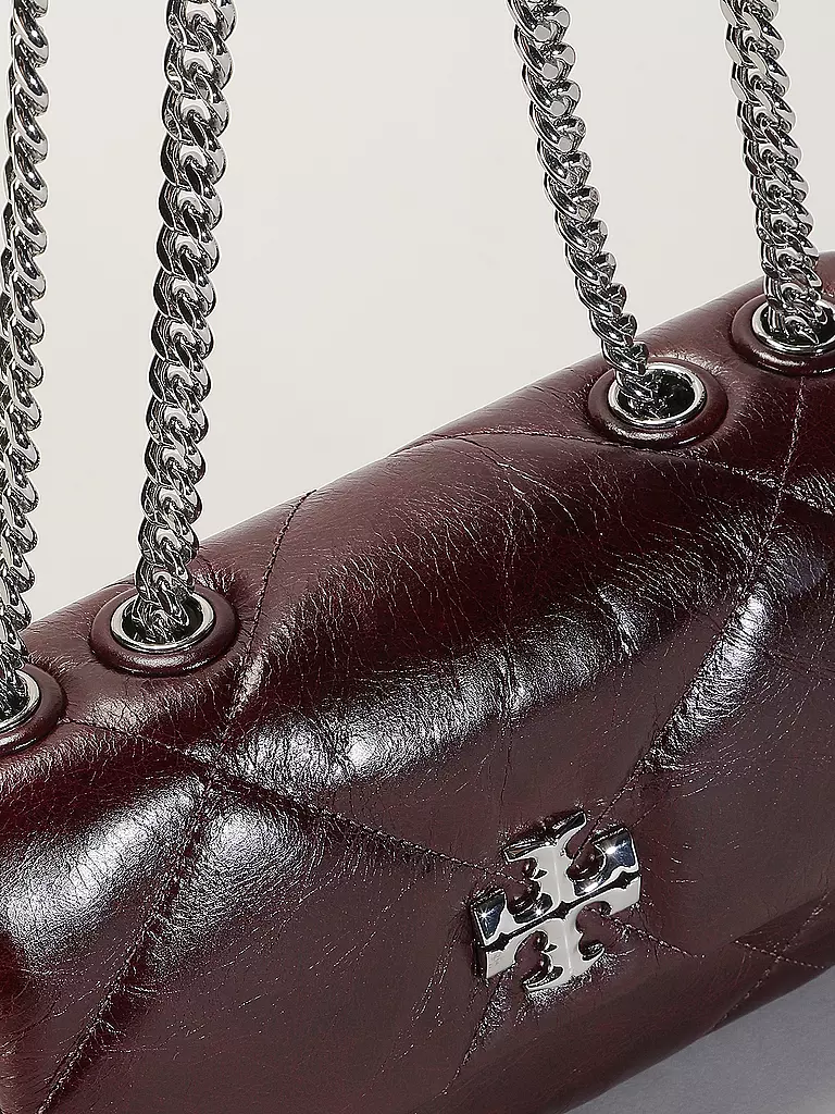 TORY BURCH | Ledertasche - Umhängetasche KIRA | dunkelrot