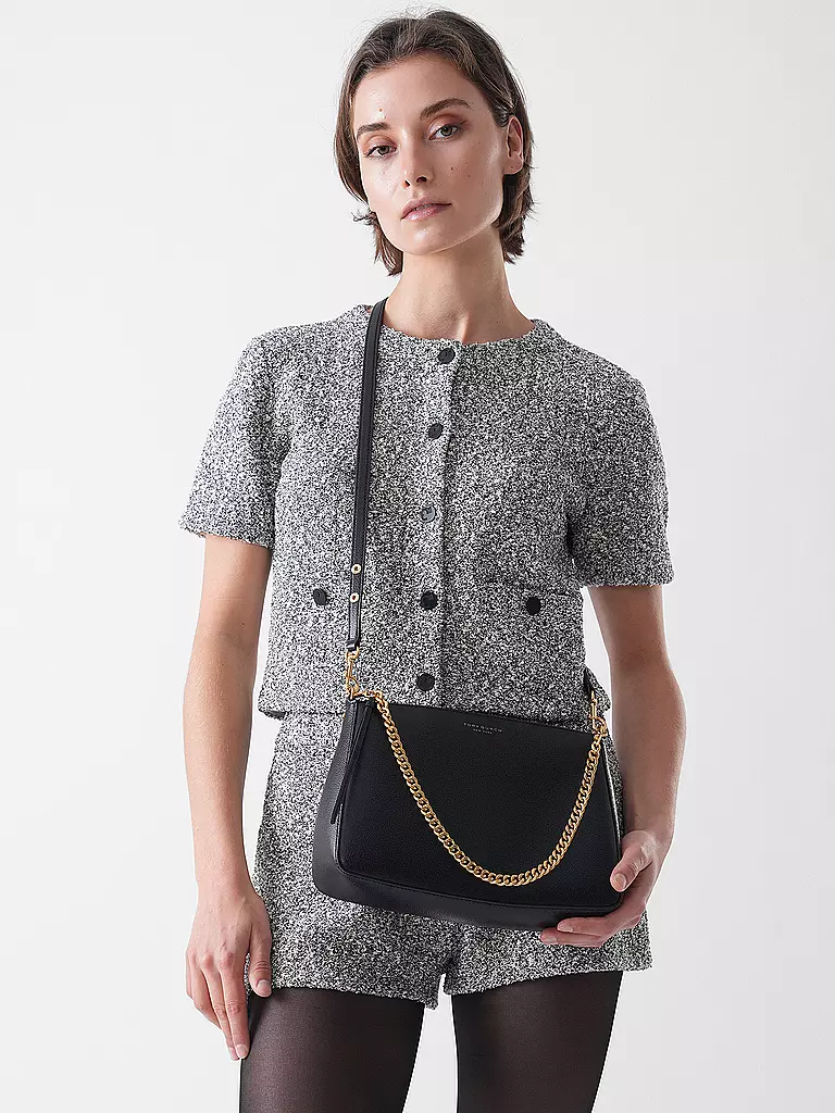 TORY BURCH | Ledertasche - Umhängetasche PERRY | schwarz