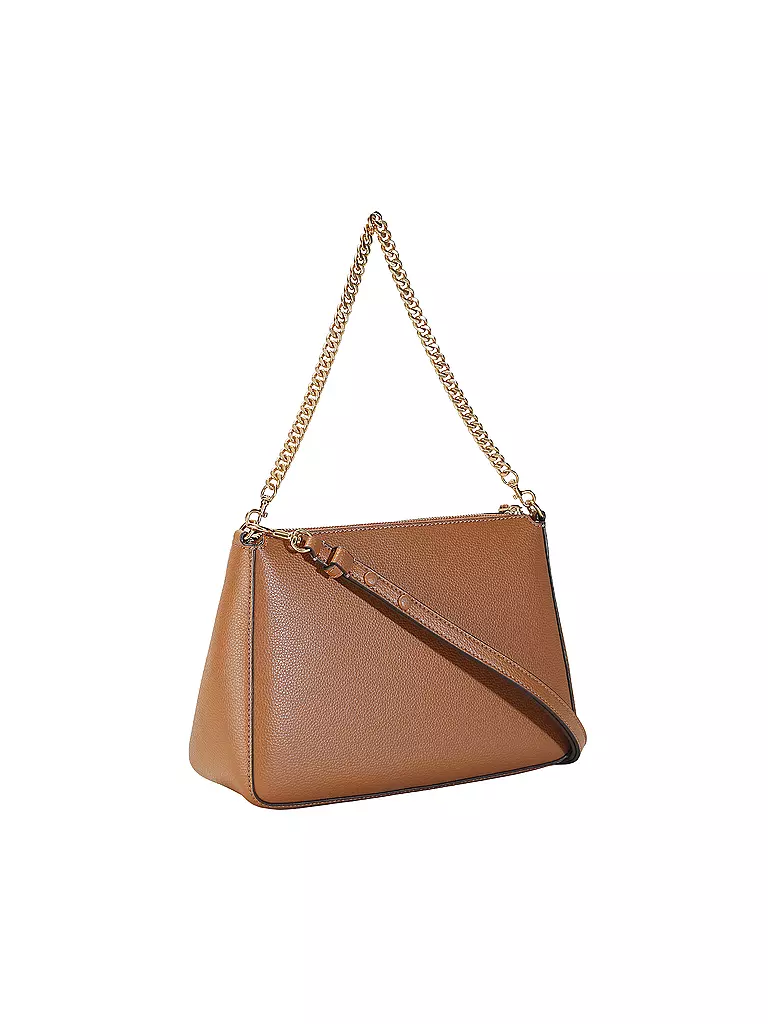TORY BURCH | Ledertasche - Umhängetasche PERRY | hellbraun