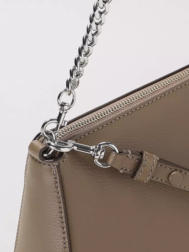 TORY BURCH | Ledertasche - Umhängetasche PERRY | hellbraun