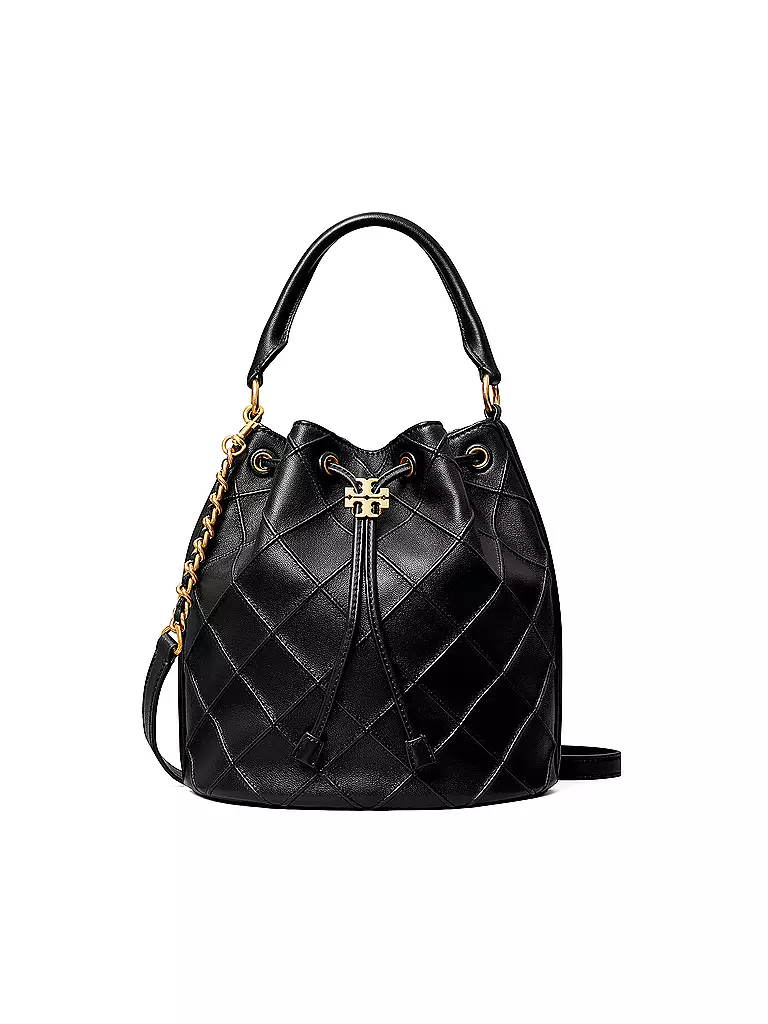 TORY BURCH | Ledertasche -Bucket Bag FLEMING L | schwarz