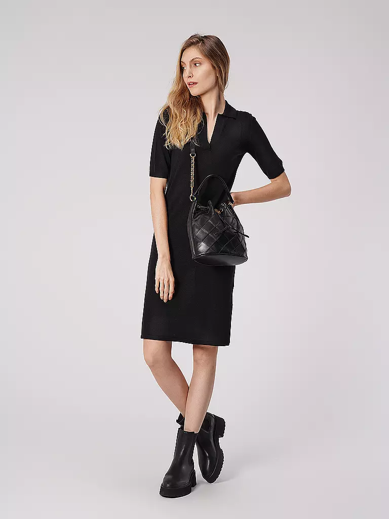 TORY BURCH | Ledertasche -Bucket Bag FLEMING L | schwarz