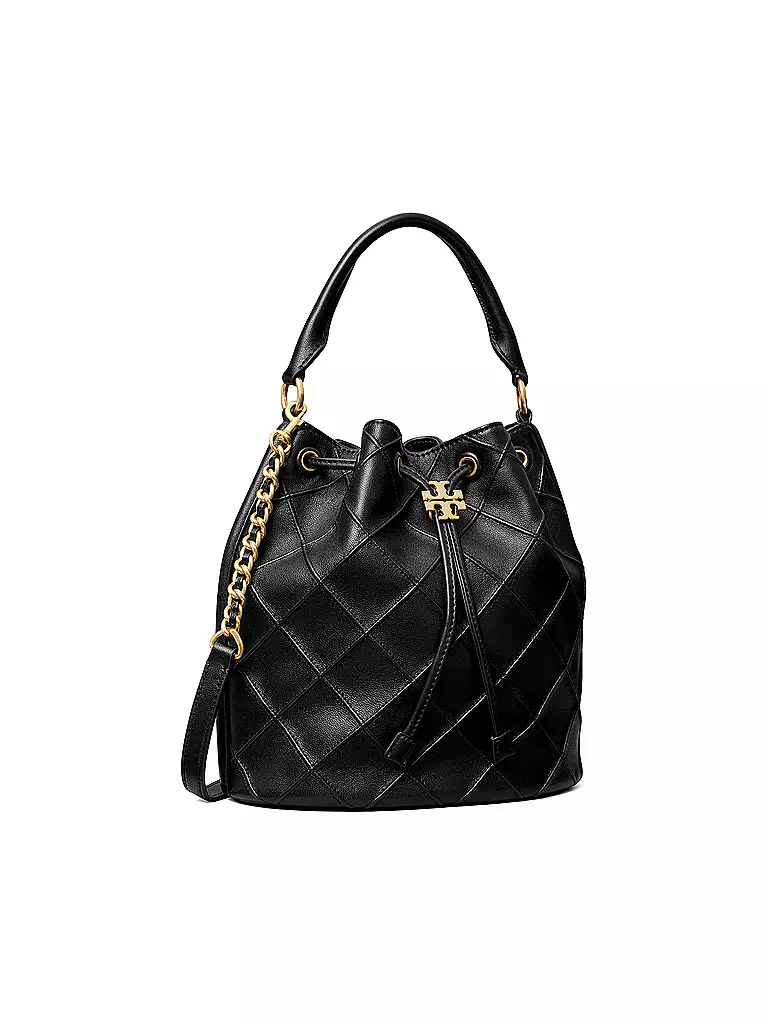 TORY BURCH | Ledertasche -Bucket Bag FLEMING L | schwarz