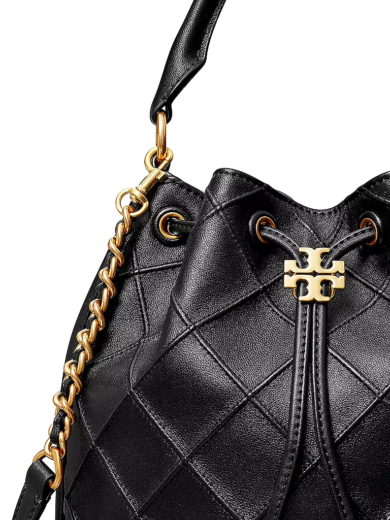 TORY BURCH | Ledertasche -Bucket Bag FLEMING L | schwarz