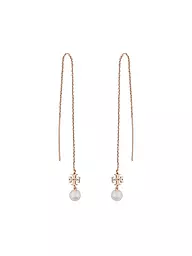 TORY BURCH | Ohrringe KIRA PEARL LONG EARRING | gold