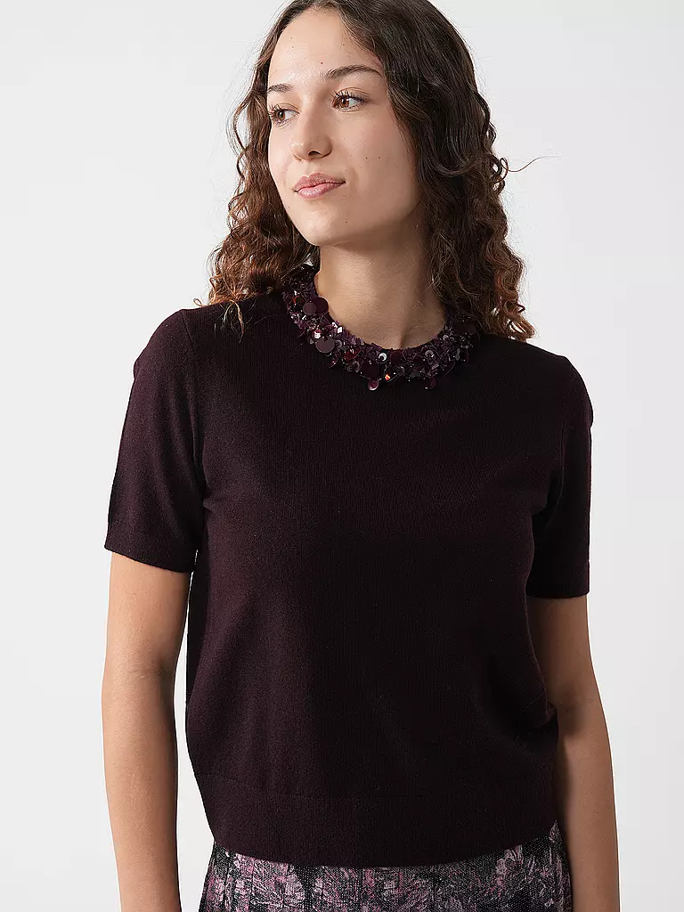 TORY BURCH | Pullover  | dunkelrot