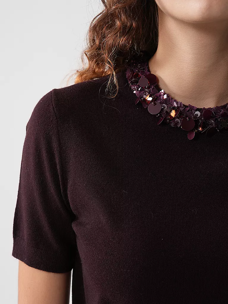 TORY BURCH | Pullover  | dunkelrot