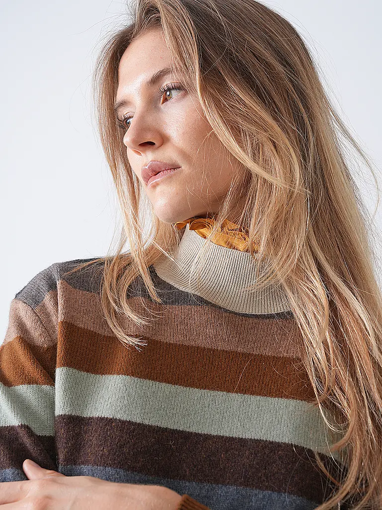 TORY BURCH | Rollkragenpullover  | grau