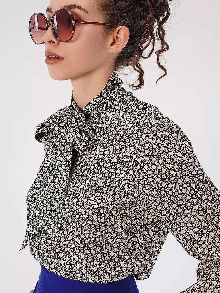 TORY BURCH | Seidenbluse | schwarz