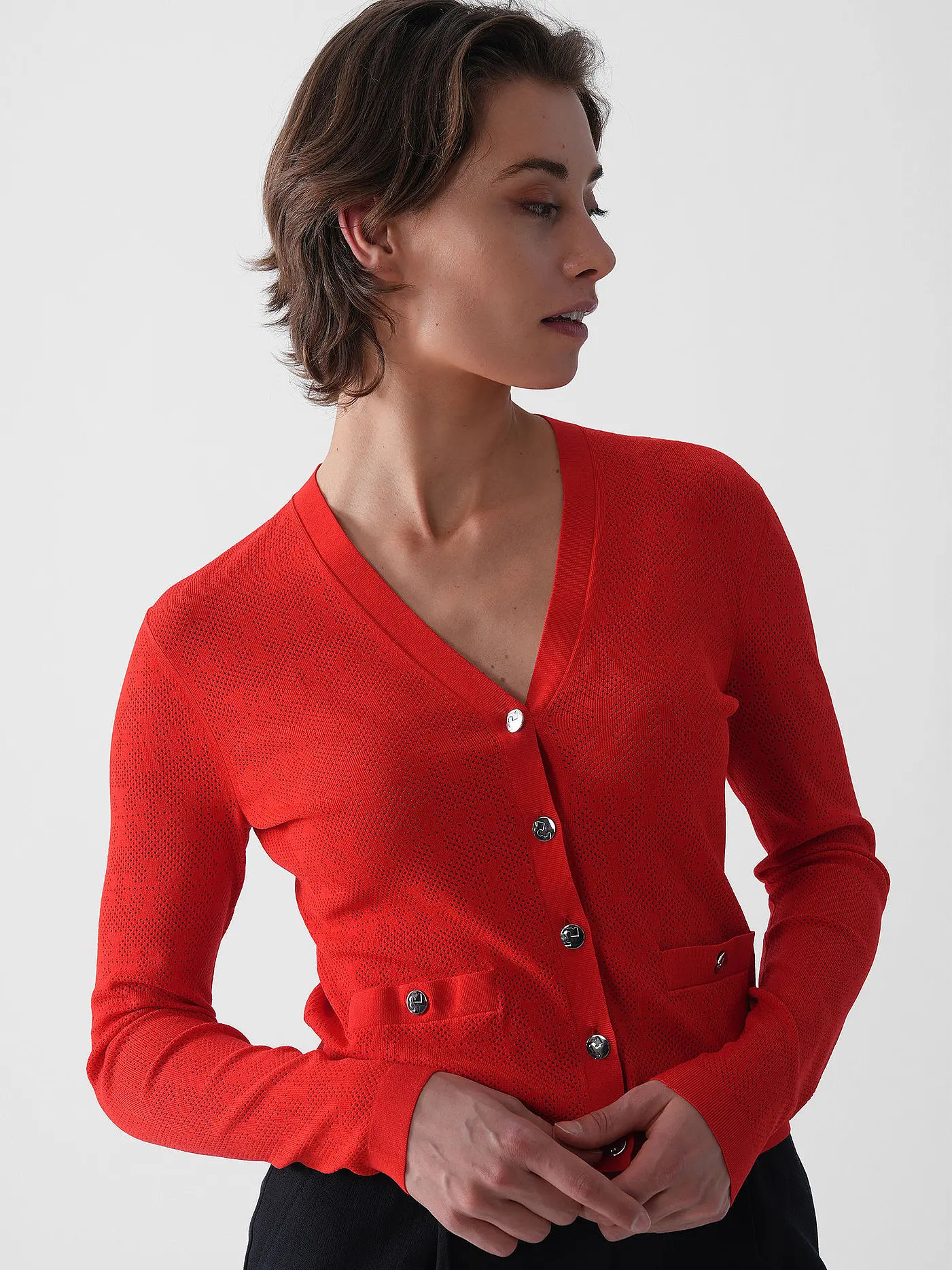 TORY BURCH | Strickjacke  | rot