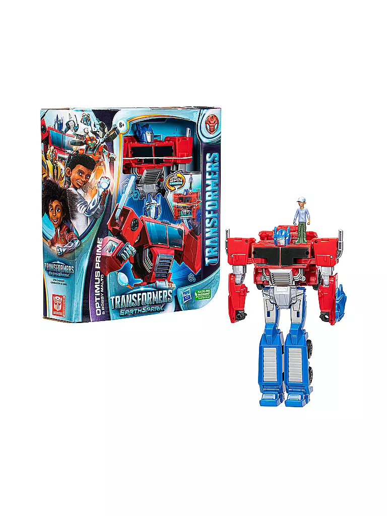 TRANSFORMERS  | Transformers EarthSpark Spin Changer Optimus Prime und Robby Malto Figur | keine Farbe