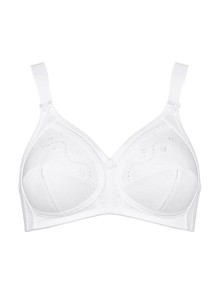 Triumph Damen Minimizer-BH Doreen + Cotton 01 N, ohne Bügel, ohne Polsterung, Verstellbare Träger, 80B, Weiß