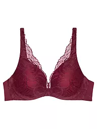 TRIUMPH | BH mit Bügel BODY MAKE-UP ILLUSION LACE  nude beige  | dunkelrot
