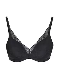 TRIUMPH | BH mit Bügel BODY MAKE-UP ILLUSION LACE  nude beige  | schwarz