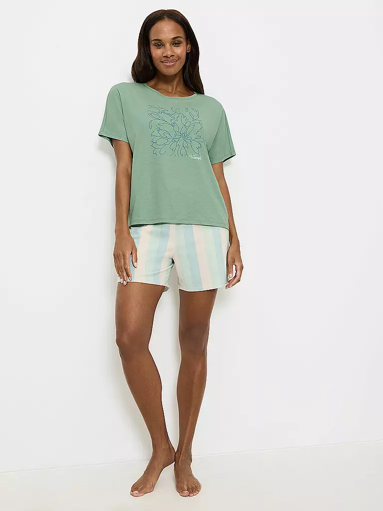 TRIUMPH | Pyjamashirt MIX & MATCH | hellgrün