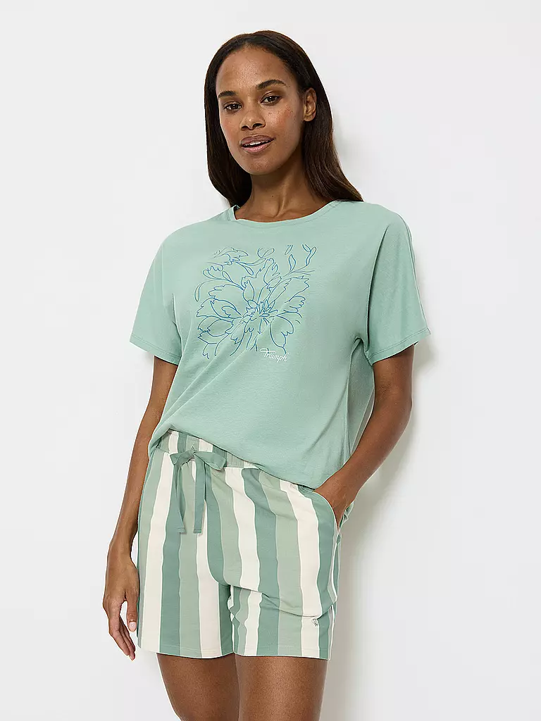TRIUMPH | Pyjamashorts MIX & MATCH | hellgrün