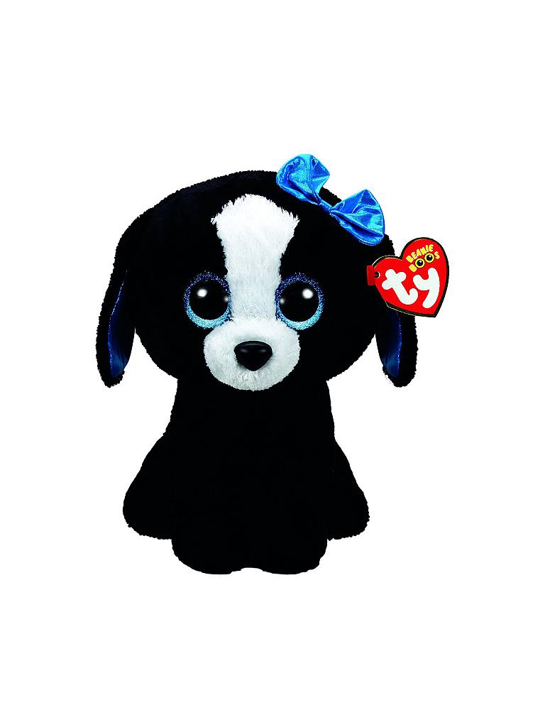 TY Plüschtier Hund "Tracey" 42cm schwarz transparent