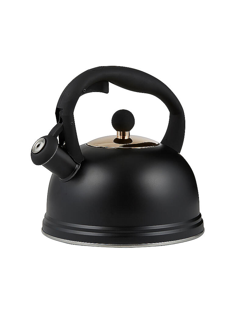 TYPHOON Wasserkessel Otto 2l Edelstahl Schwarz schwarz