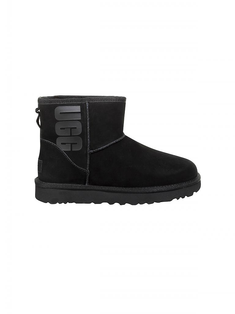 UGG | Boots "Classic Mini Rubber Logo" | schwarz