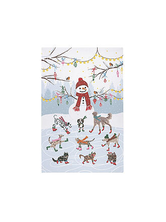 ULSTER WEAVERS | Geschirrtuch 45x75cm ICE SKATING ANIMALS