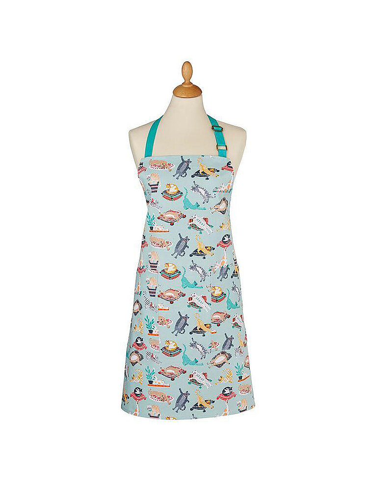 ULSTER WEAVERS Schürze Kitty Cats blau