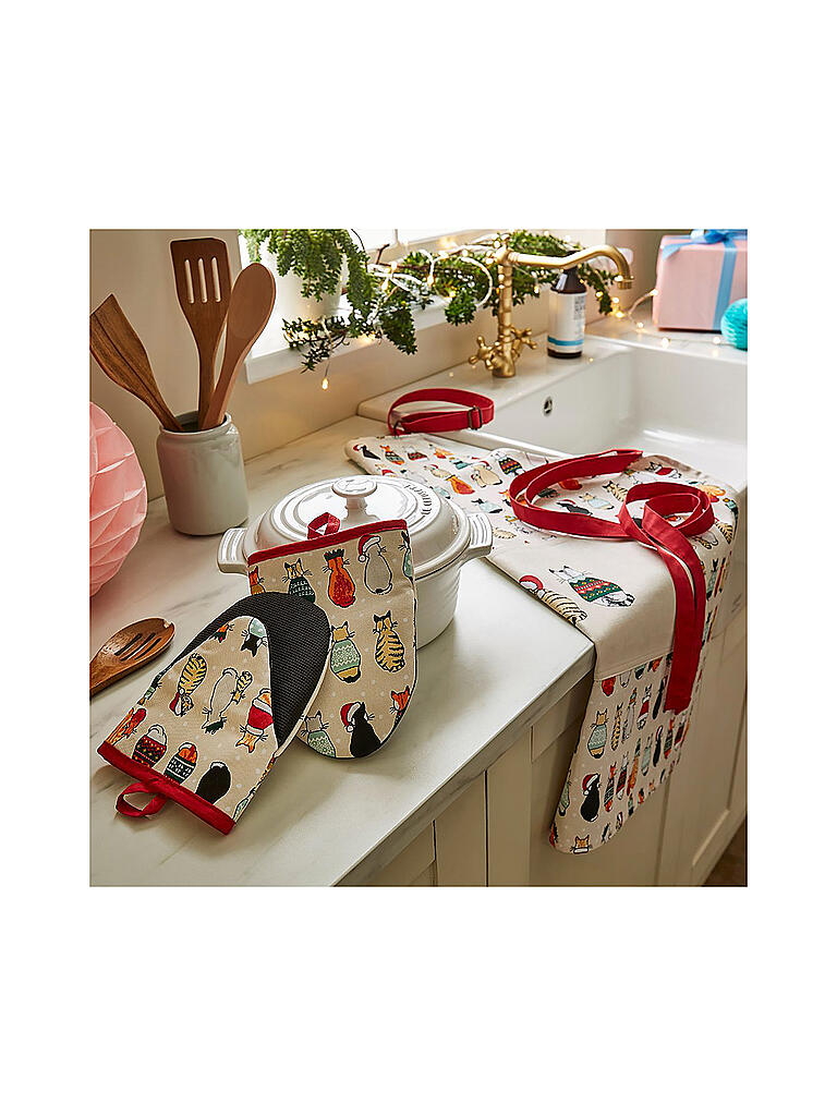 Ulster Weaver Schürze „Kitty Cats“ – Aus 100% Baumwolle, 79x71 Cm, Lustiges Katzendesign