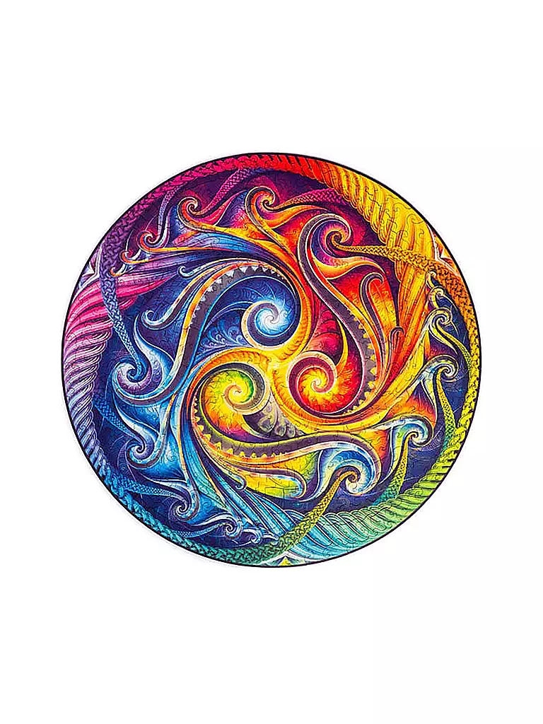 UNIDRAGON | Holzpuzzle - Mandala der Galaxien-Inkarnation L | keine Farbe